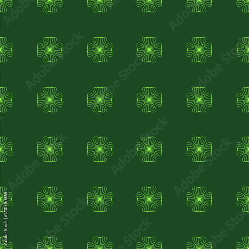 St. Patrick's Day holiday pattern. Artistic seamless green texture, suitable for tile, floor, wall, ceiling.Pattern for fabric print.