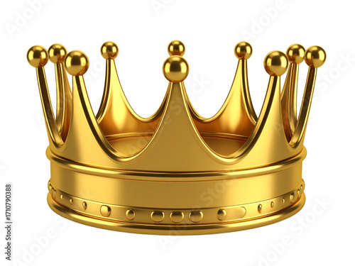 golden crown isolated on white