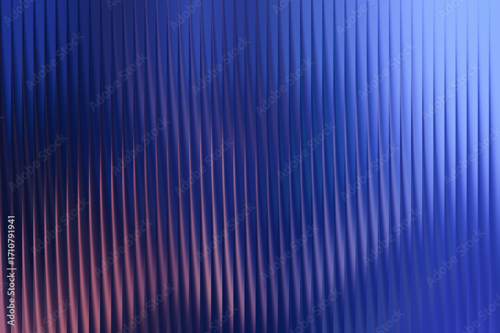 Obraz premium Illustration of abstract blue and purple ribbed texture background