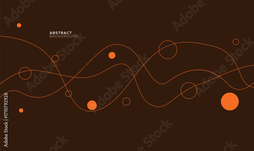 Aesthetic abstract background composition of geometric forms