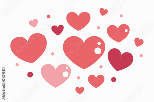 Charming valentine s day illustration with romantic elements