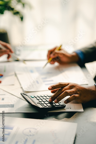 The financiers are calculating personal taxes for their customers