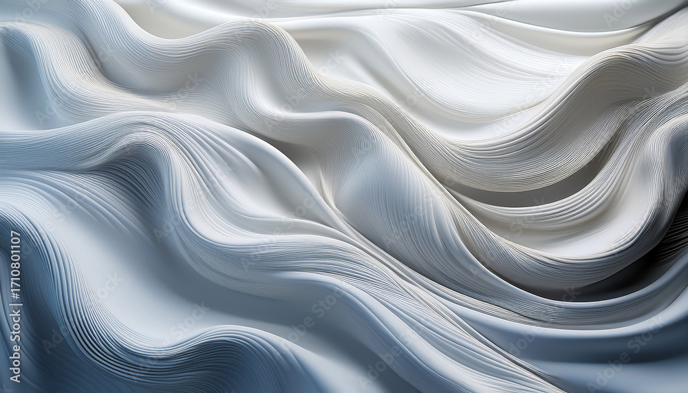 Obraz premium Minimalistic Image Capturing Close Up Of Flowing Texture Showing Smooth Uniform Surfaces In Calming Tones