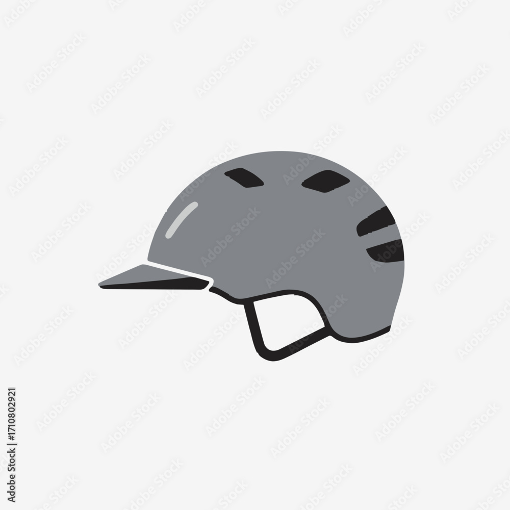 Fototapeta premium Bicycle Helmet Icon.generative ai