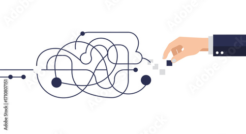 Refined Flat Design Vector: Professional Clarity for Modern Corporate Strategy and Digital Innovation