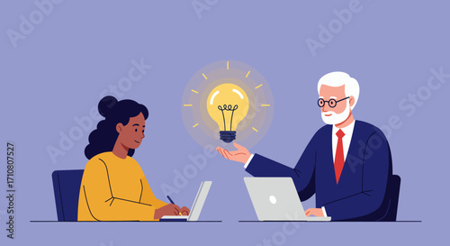 Strategic Insight Capture: Premium Flat Design for Executive Decision-Making