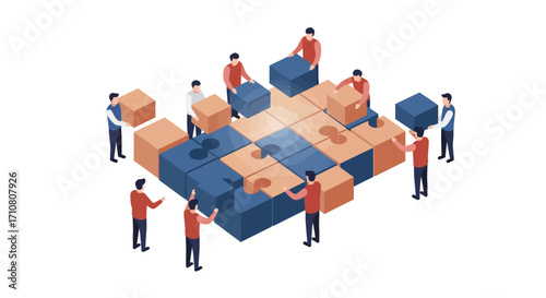 Elevated Strategic Partnership: Abstract Visualization for Premium Global Business Collaboration
