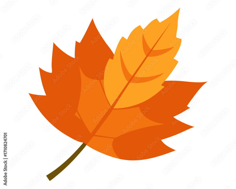 Obraz premium autumn leaf icon,autumn leaf vector on white background