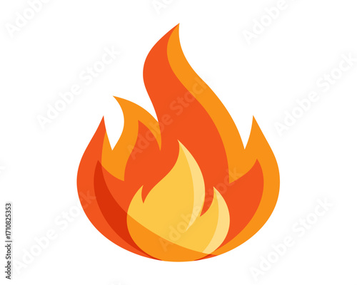 Fireball icon,Fire flame icon vector on white background