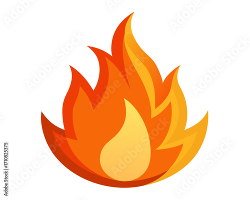Fireball icon,Fire flame icon vector on white background