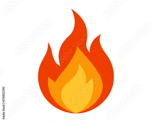 Fireball icon,Fire flame icon vector on white background