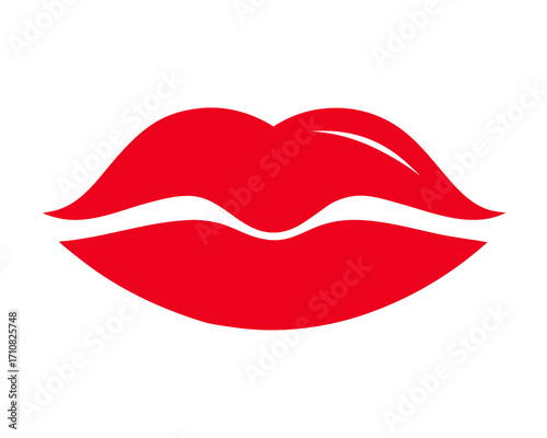 Red lipstick mark kiss,Lipstick Kiss Mark vector on white background