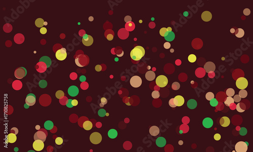 Colorful circles on a dark background creating a modern abstract design