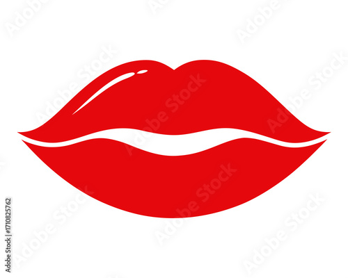 Red lipstick mark kiss,Lipstick Kiss Mark vector on white background