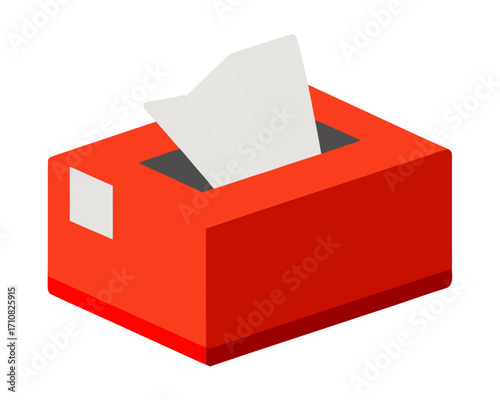 Tissue box vector icon,Tissue box  vector art white background