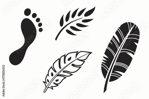 set of feathers