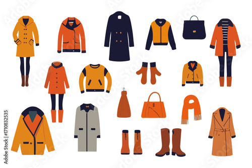 Autumn women's clothing and accessories — collection, style, trends