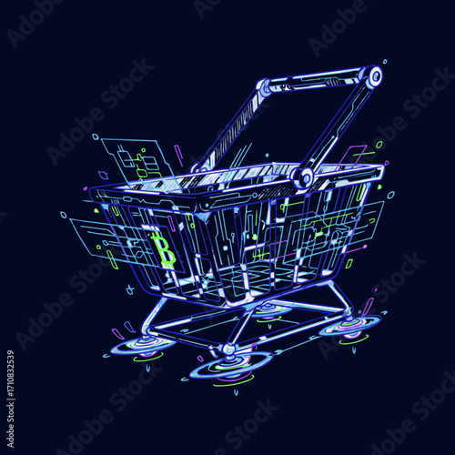 Digital Shopping Cart — Fintech, e-commerce, online store