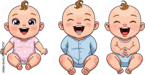 Cute baby cartoon, happy infant illustration, adorable toddler clipart, smiling newborn vector, funny children drawing, laughing baby art, cute kids designCute baby cartoon, happy infant illustration,