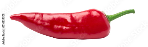 Foto Fresh red chili pepper isolated on transparent background