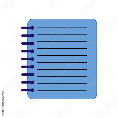 Notebook Icon, Simple Icon Vector Design, best used for presentation, application, web and banner