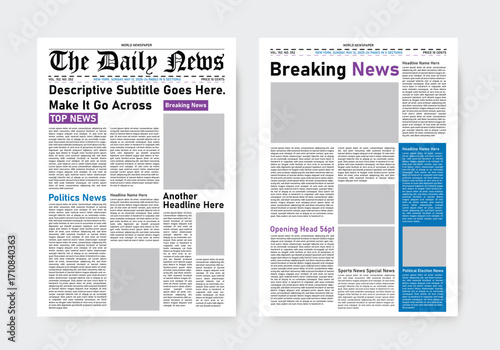 newspaper template