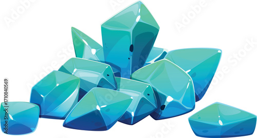 abstract background with blue cubes