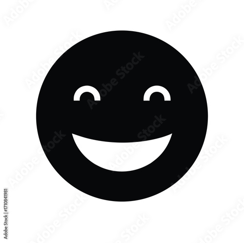 "Happy Face with Open Mouth Icon"