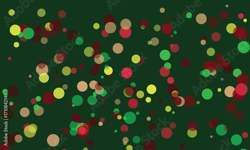 Abstract background with overlapping circles in shades of brown and green