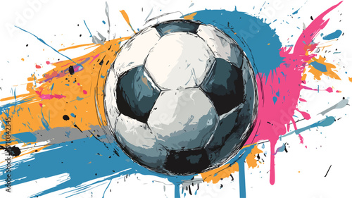 Soccer Ball Abstract Background for Sports Enthusiasts and Athletes