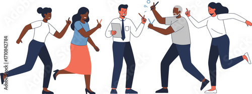 Diverse Group of People Celebrating Success Together