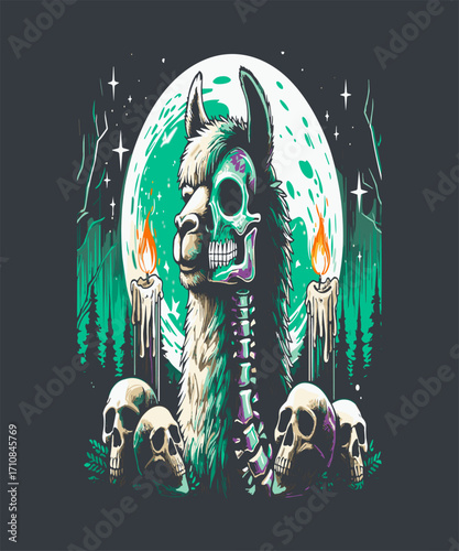 Llama_Halloween_Design_1