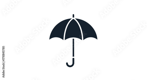 Umbrella icon vector illustration for rain protection and weather forecast design element graphic resource