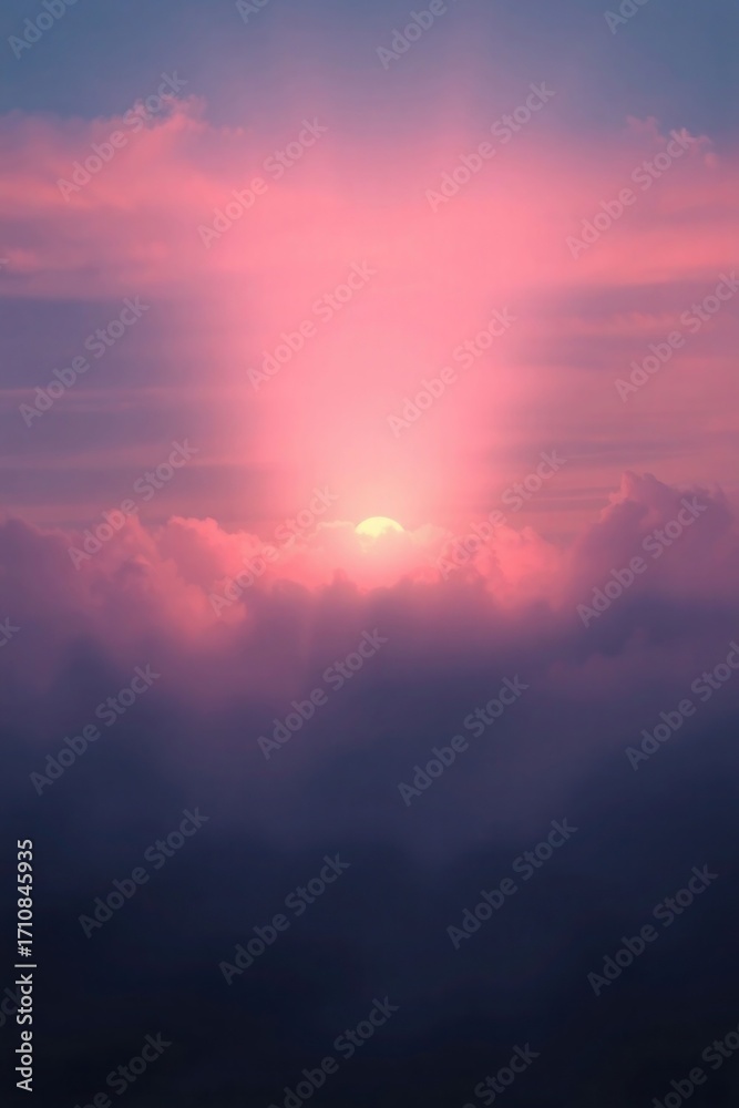 Fototapeta premium sunset in the sky