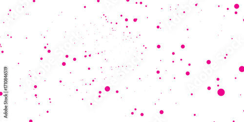 Abstract art with vibrant red and pink paint splashes creating a celebratory heart-shaped pattern on a textured background