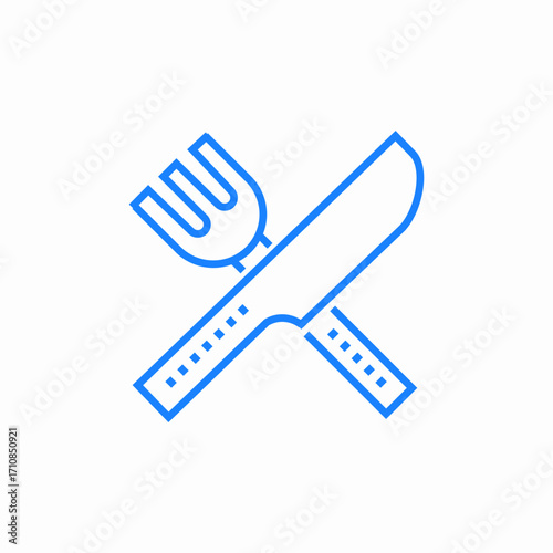 fork knife eating icon sign vector