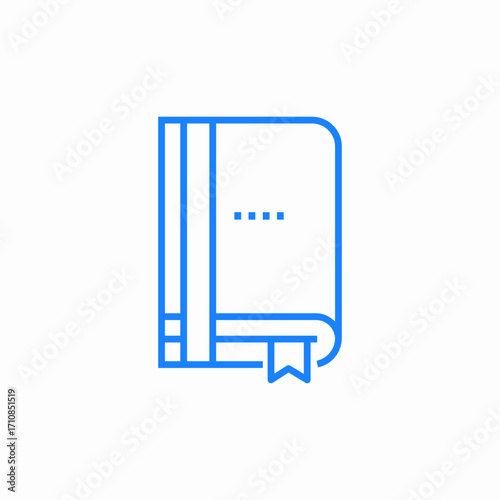 guide book information icon sign vector