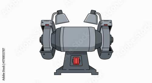 Double-Ended Bench Grinder:  Industrial Strength Sharpening Power