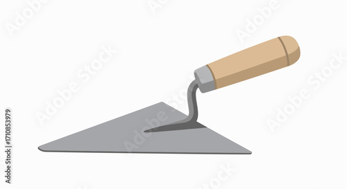 Handyman's Trowel: Construction Tool Illustration