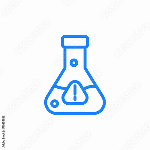 chemical hazard icon sign vector