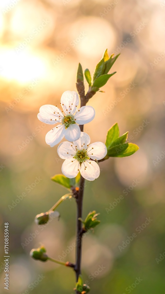 Obraz premium Spring blossoms in soft sunlight