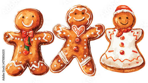 Festive Christmas Gingerbread Man for Holiday Celebration and Delicious Treats