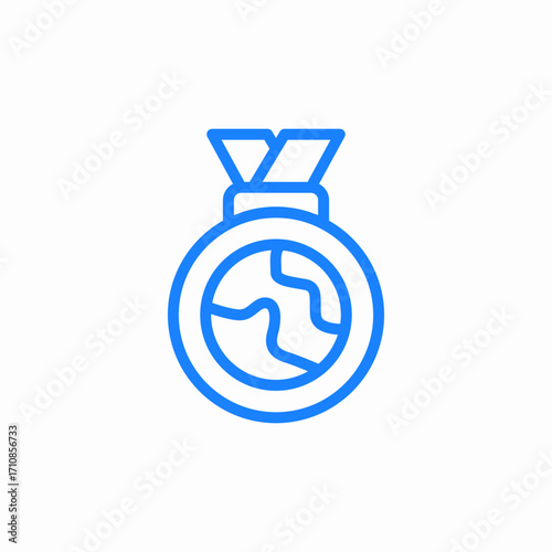 medal award icon sign vector