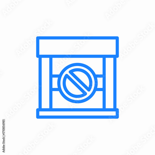 no parking sign icon sign vector