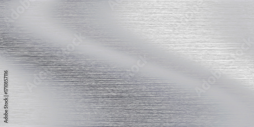 Panoramic background silver steel metal texture - Vector illustration