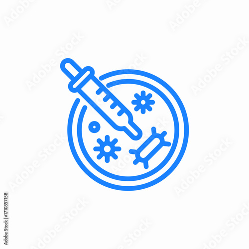 petri dish icon sign vector