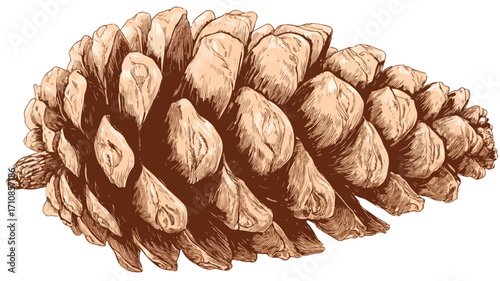 Close-Up Cedar Cone Symbolizing Nature's Beauty