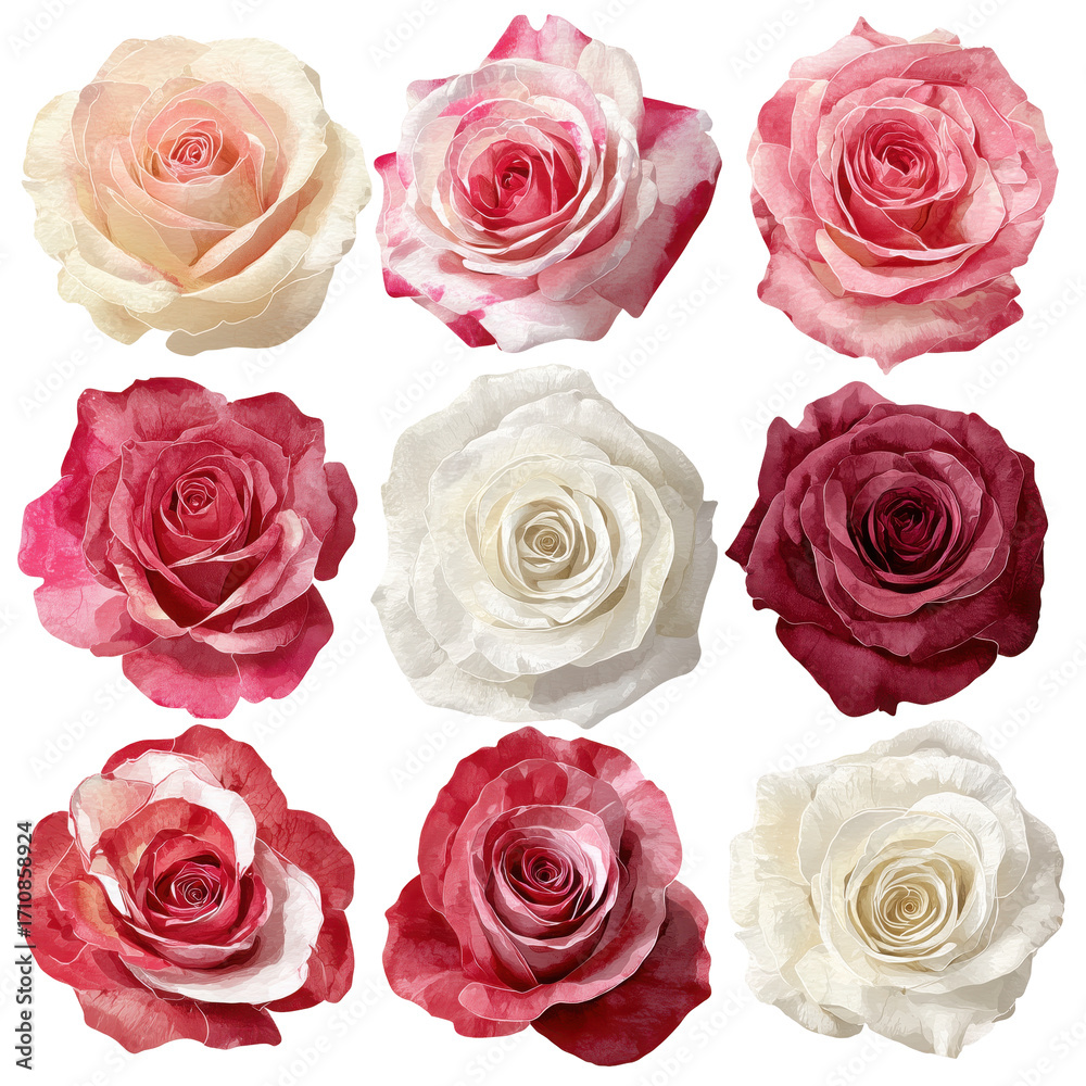 Fototapeta premium seamless pattern with roses