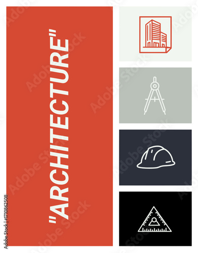Architectural Design Elements and Tools - A Collection of Icons