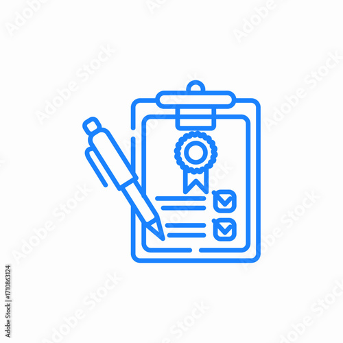 clipboard check approved icon sign vector